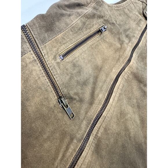 Mes Demoiselles Paris Suede Nellie Vest in Khaki Sz 36FR/4US - Picture 6 of 11